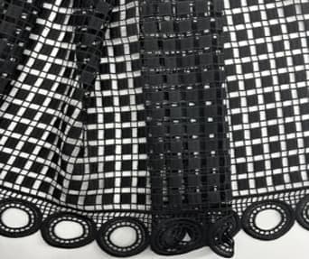Black Stretch Lace Fabric