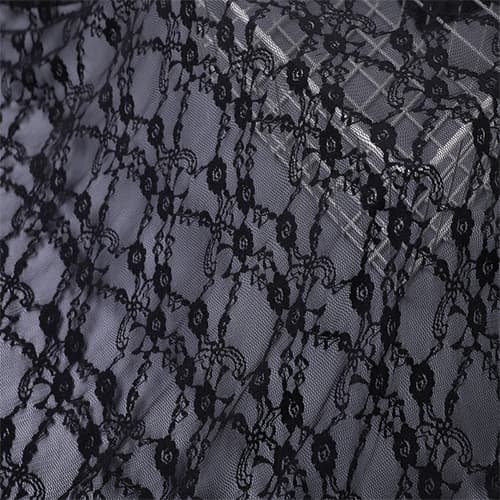 Black Stretch Lace Fabric Factory